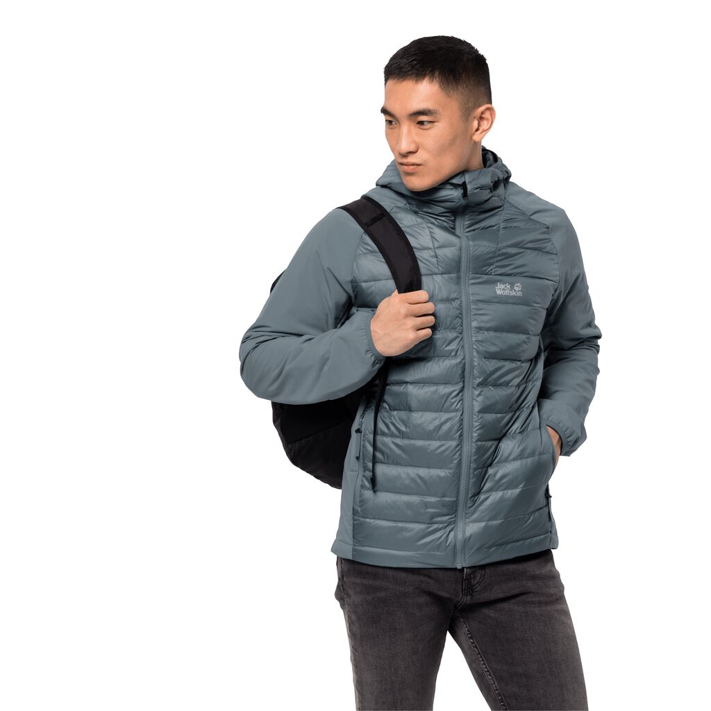 Jack Wolfskin JWP HYBRID Férfi Szigetelt Kabát Szürke - MVOUKE-642